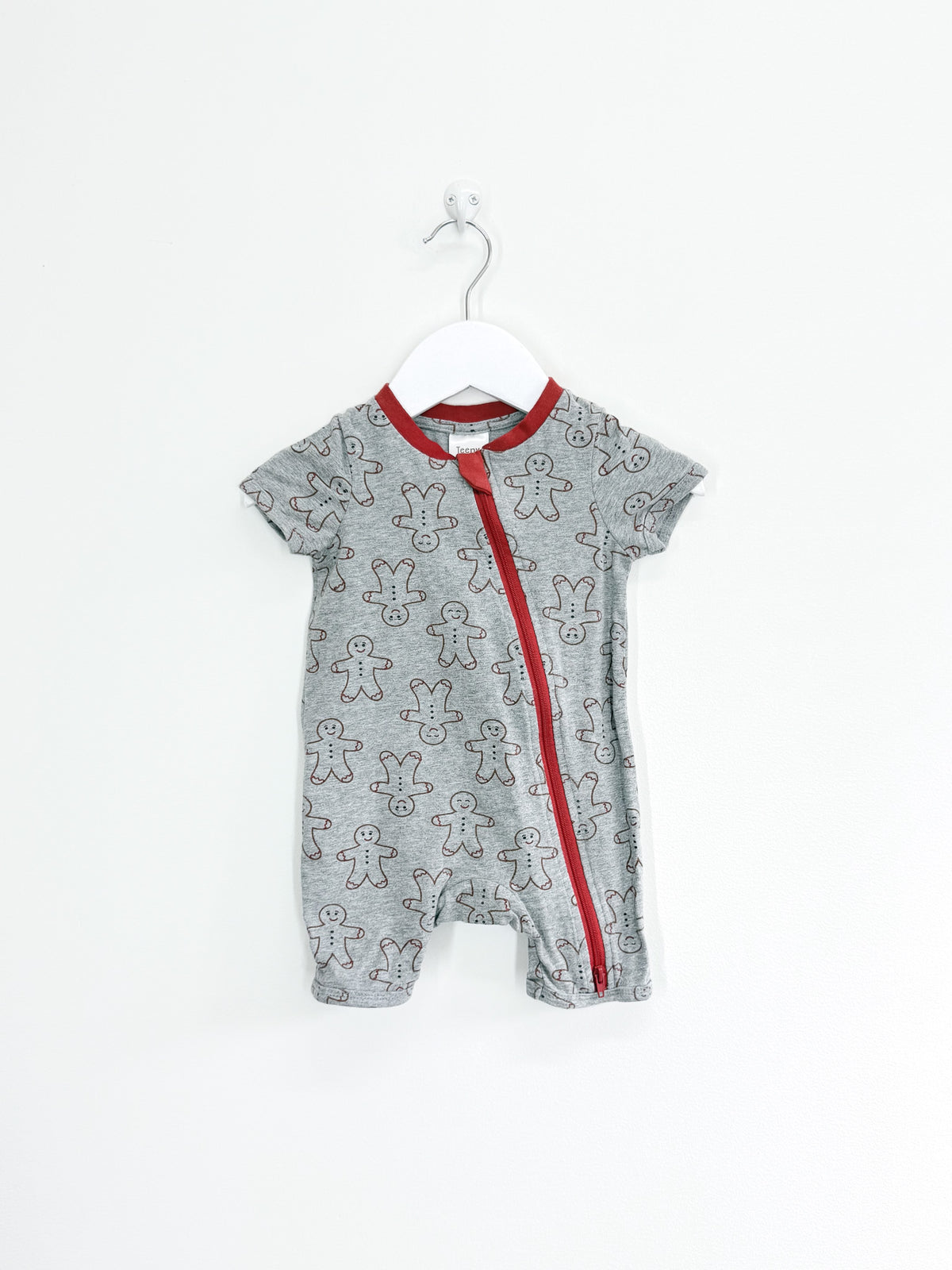 🎄 Teeny Weeny gingerbread men zipsuit (3-6m)