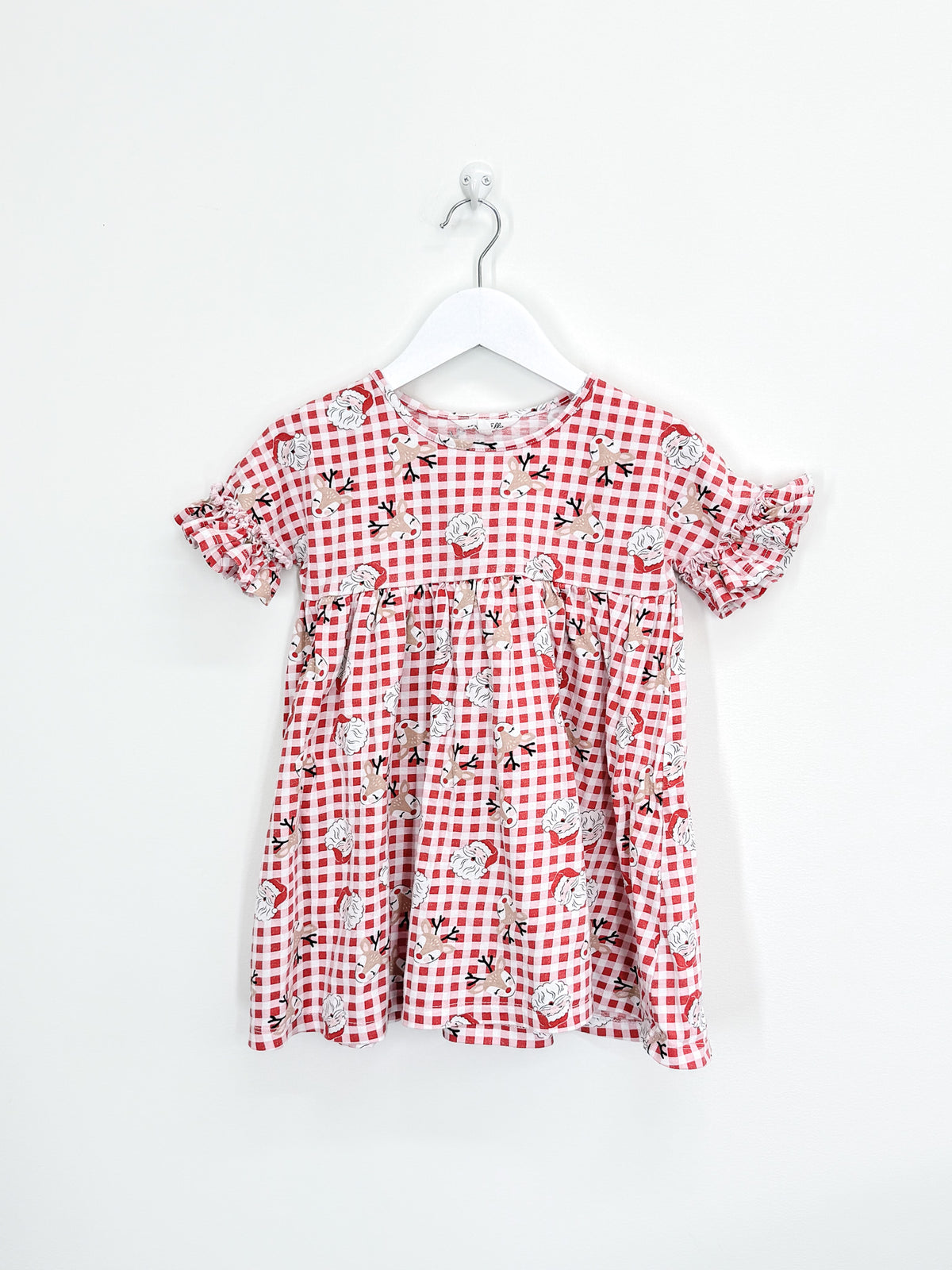 🎄 Mac & Ellie gingham xmas dress (4y)