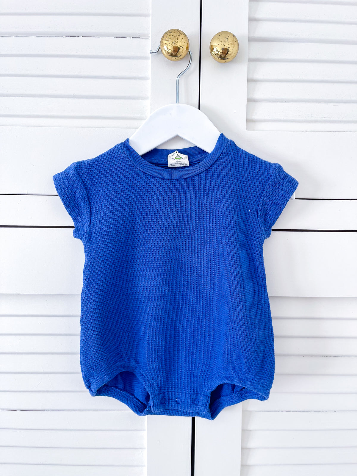 Nature Baby organic juno waffle romper (6-12m)