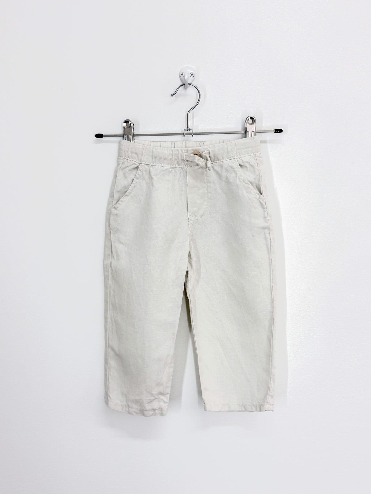 Zara linen drawstsring pants (18m)