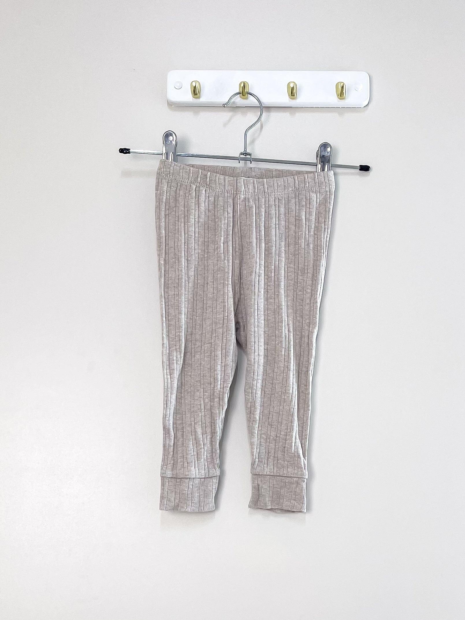 Purebaby organic ribbed leggings (6-12m)