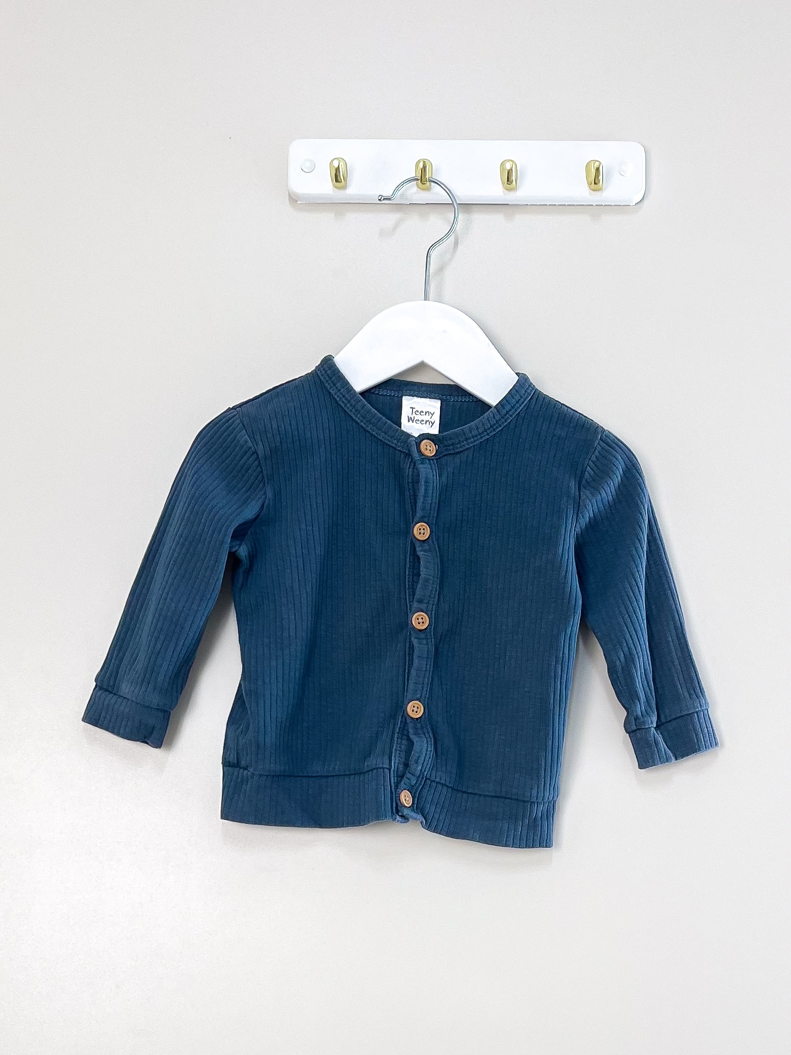 Teeny Weeny ribbed cardigan (6-12m)