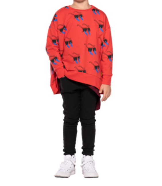 Band Of Boys lightning sunnies repeat oversize crew sweatshirt (4y)