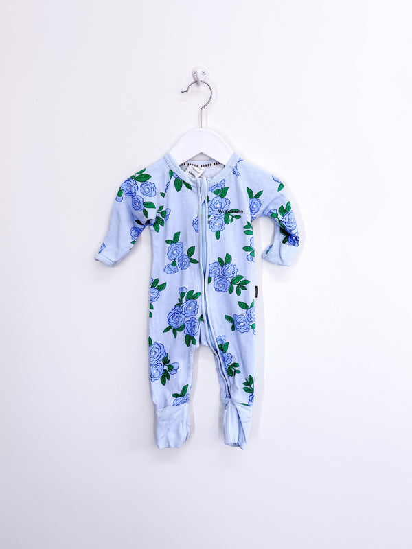 Bonds wondersuit - blue blossom breeze (0-3m)