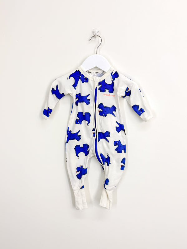 Bonds wondersuit - bob the blue dog (6-12m)