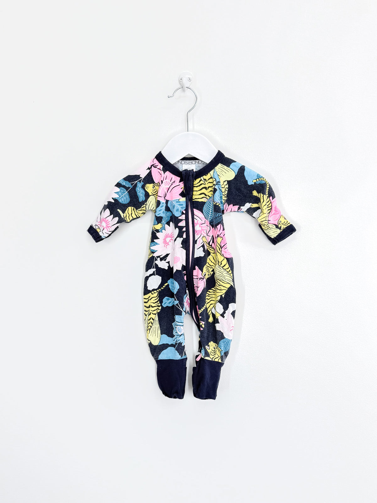 Bonds wondersuit - floral winged tiger (newborn)
